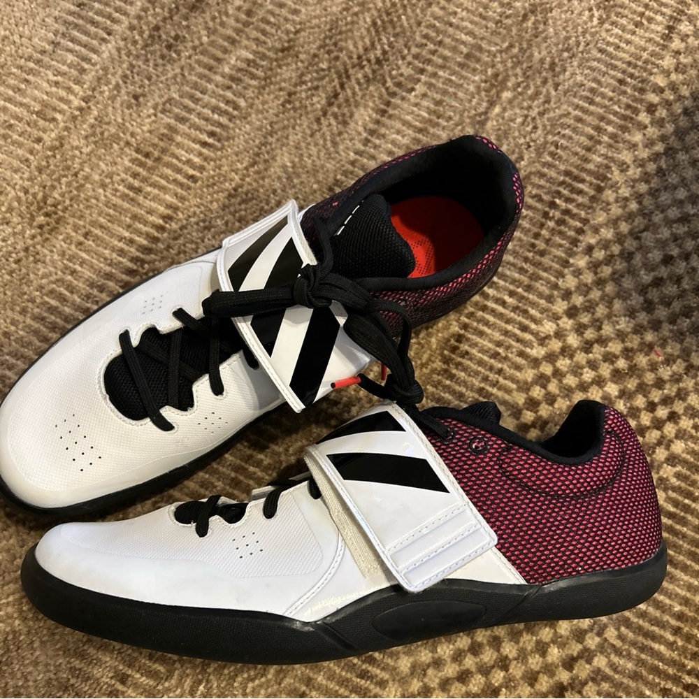 Size 13 - Adidas Adizero Discus Hammer Shot Put White Shock Red